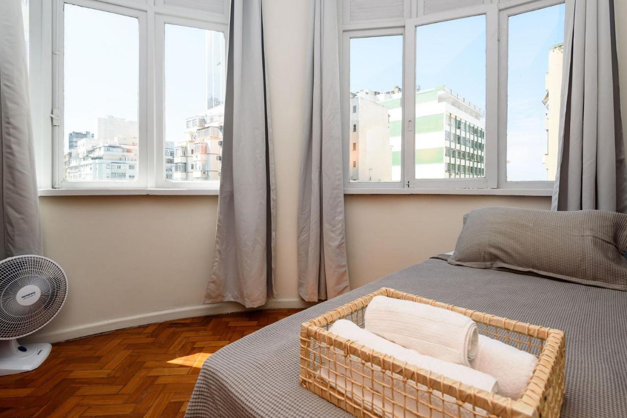 2 Quartos Em Copacabana C/ Vista-Mar | Pj 135/808 Rio de Janeiro Kültér fotó